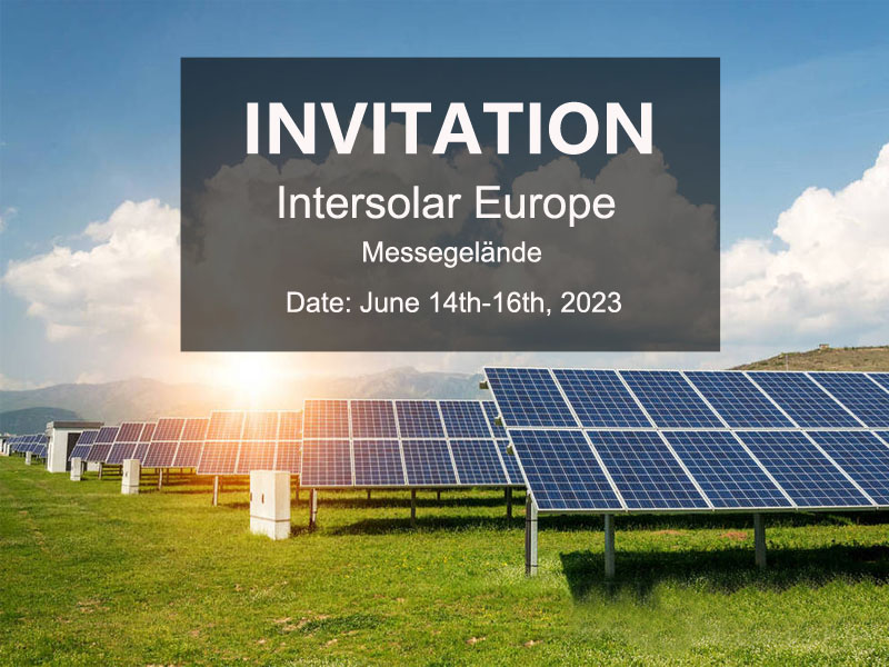 Bienvenue à Intersolar Europe Date du 14 au 16 juin