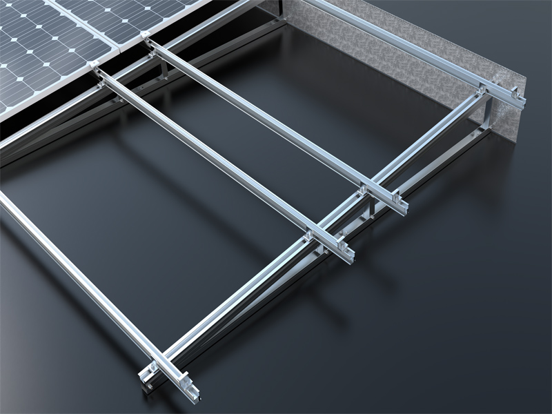 Systèmes solaires résidentiels pour toits plats Solutions de montage de panneaux solaires pour toits plats