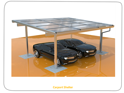 Structure de carport solaire