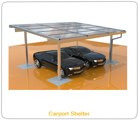 Structure de carport solaire