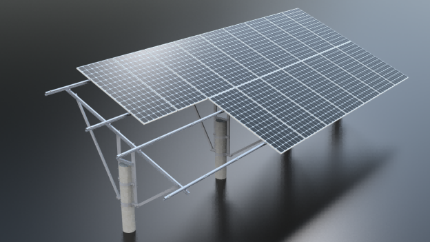 PHC Pile Ground Mounting System Steel Structures